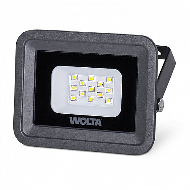 Прожектор светодиодный WOLTA WFL-10W/06 10Вт 5700К IP65 серый