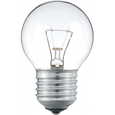 Лампа накаливания Е27 60Вт 230В шар прозр. D45мм Osram