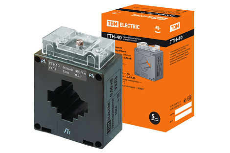 Трансформатор тока измерительный ТТН  40/400/5- 5VA/0,5-Р TDM