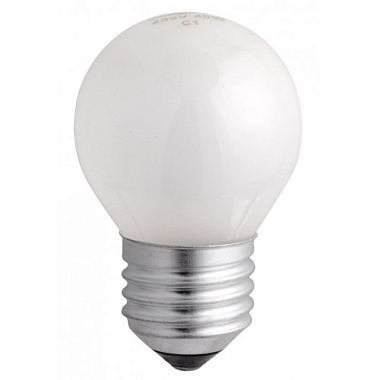 Лампа накаливания Е27 40Вт 230В шарик матовая D45мм Osram