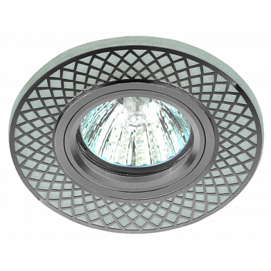 Светильник ЭРА декор cо светодиодной подсветкой MR16, белый/хром Б0048938