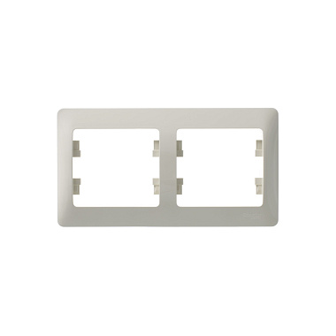 Рамка 2-постовая гориз. SE Glossa бежевый