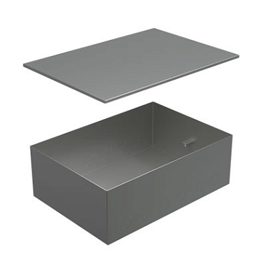 Коробка с крышкой для заливки в пол 309х217х105мм, для люков 70083, 70012 Экопласт