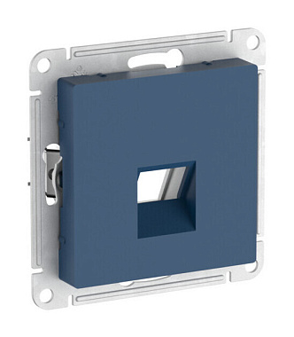 Лицевая панель розетки 1-местной для функций типа Keystone SE Atlasdesign аквамарин