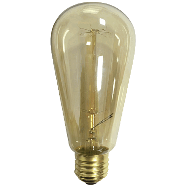 Лампа накаливания Е27 60Вт 220-240В винтажная FL-Vintage ST64 Foton Lighting