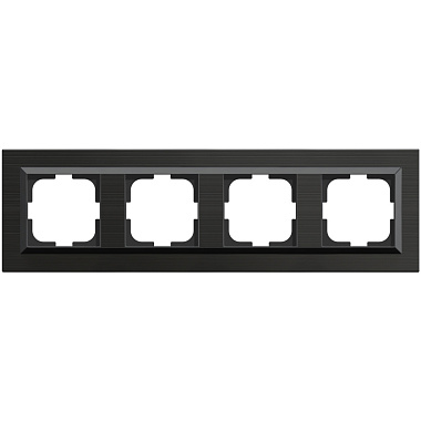 Рамка 4-постовая Ovivo Quantum антрацит