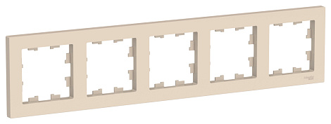 Рамка 5-постовая SE AtlasDesign бежевый