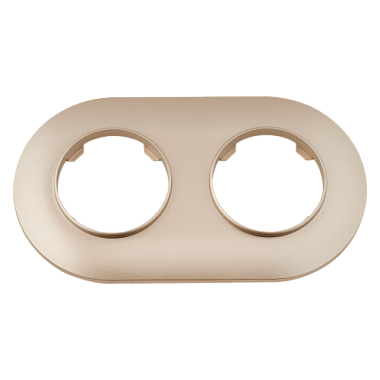 Рамка 2-постовая круглая Bylectrica Прованс шампань