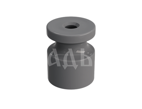 Изолятор для ретро провода пластиковый МезонинЪ Усадьба серый