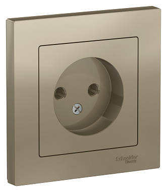 Розетка 1 СП 16А SE AtlasDesign шампань
