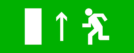 Пиктограмма "Направление прямо" 320х120мм (для "exit", "safeway-40") EKF