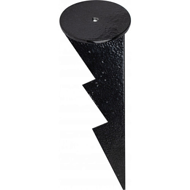 Держатель грунтовый ДГ-02 для прожекторов черный для крепления в грунт ЭРА Б0057536