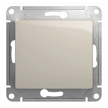 Переключатель 1 СП 10АХ сх.6 механизм SE Glossa молочный