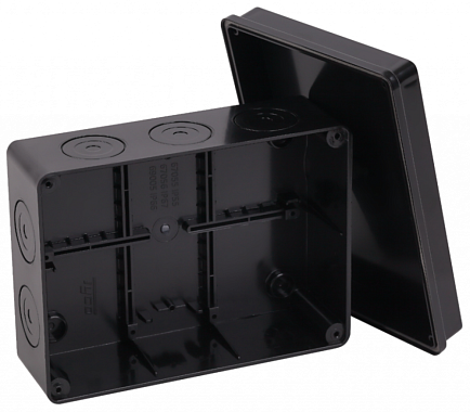 Коробка расп. ОП 200х140х75мм IP65 без вводов Рувинил черный