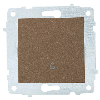 Кнопка звонка 1 СП 10А механизм Ovivo мокко