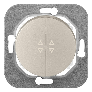 Выключатель 2 СП 10А проходной механизм Bylectrica Прованс шампань