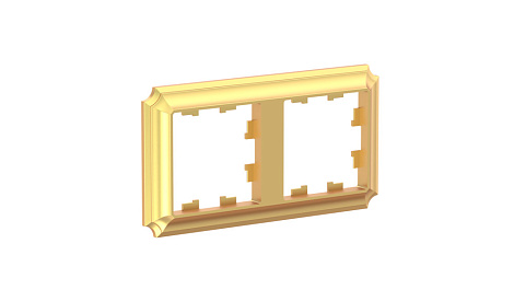 Рамка 2-постовая SE AtlasDesign Antique золото