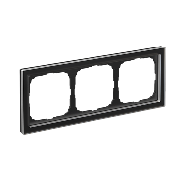 Рамка 3-постовая орг. стекло SE ArtGallery Pure черный