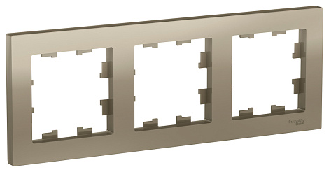 Рамка 3-постовая SE AtlasDesign шампань