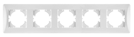 Рамка 5-постовая Gusi Electric Ugra жемчуг