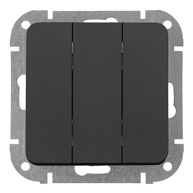 Выключатель 3 СП 10А механизм Bylectrica Astrum карбон