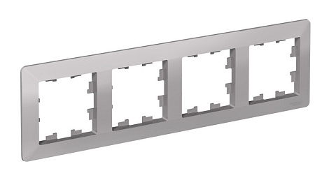 Рамка 4-постовая SE AtlasDesign Air алюминий/дымчатый черный