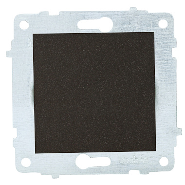 Выключатель 1 СП 10А механизм Ovivo черный металлик