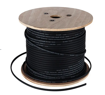 Кабель греющий саморегулирующийся с УФ-защитой SRL40-2CR UV, экранированный, 40Вт/м, 1,0мм2/45м Rexant