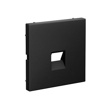 Лицевая панель розетки 1-местной для функций типа Keystone SE ArtGallery карбон