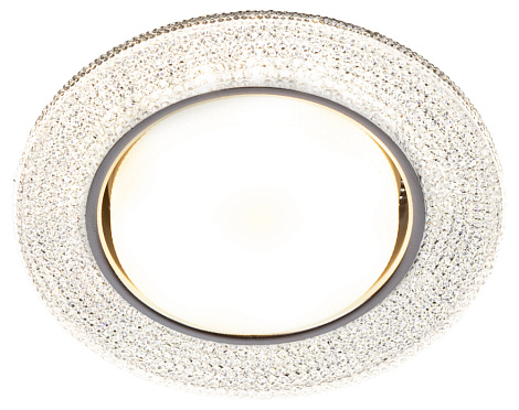 Светильник точечный под лампу Gx53 со светодиодной подсветкой белый ЭРА Б0057475