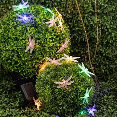 Гирлянда садовая солнечной на батарее Стрекоза 3,8м ЭРА Б0053365