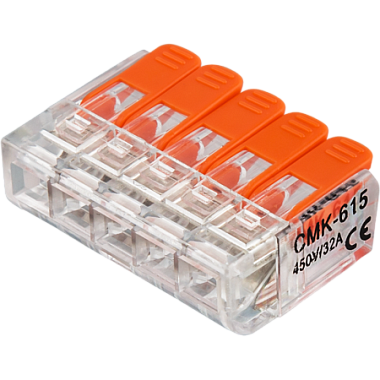 Зажим безвинтовой 5х(0,2-2,5) с рычагами (5шт/упак) Navigator 61 687