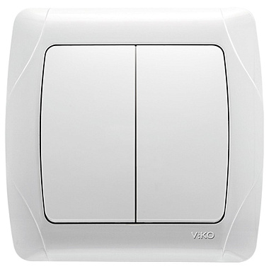 Выключатель 2 СП 10А Viko Carmen белый