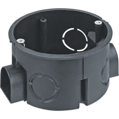 Подрозетник пластм д/уст. в бетон D=68мм, H=40мм (с винтами) сборный Navigator 93 252