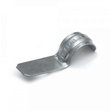 Скоба металлическая однолапковая СМО 12-13 мм для монтажного пистолета (без отверстий) Промрукав