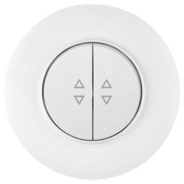 Выключатель 2 СП 10А проходной круглый Bylectrica Прованс белый
