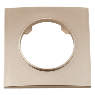 Рамка 1-постовая квадратная Bylectrica Прованс шампань