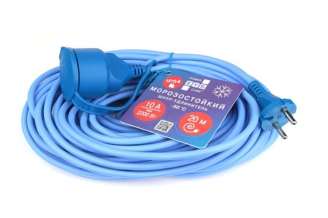 Удлинитель силовой морозостойкий в бухте Power Cube PC, 10А, 20м, IP54 1р PC-1F-R-20(IP)