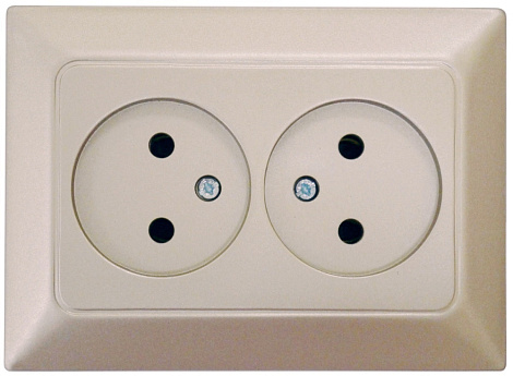 Розетка 2 СП 16А (керамика) Ne-ad Aras бронза