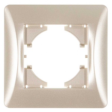 Рамка 1-постовая Gusi Electric Ugra шампань