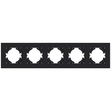 Рамка 5-постовая Gusi Electric City2.0 графит