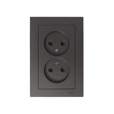 Розетка 2 СП 16А SE AtlasDesign мокко