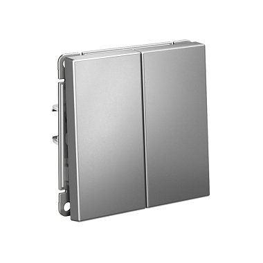 Выключатель 2 СП 10АХ сх.5 механизм SE ArtGallery сталь