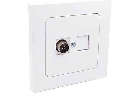 Розетка 1 СП TV Bylectrica Astrum белый