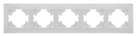 Рамка 5-постовая Gusi Electric Bravo белый