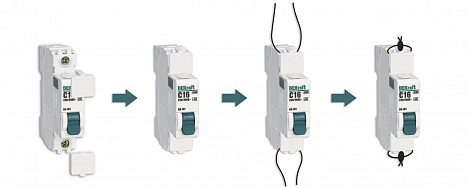 Заглушка клеммная пломбируемая для ВА-101 новая SE Dekraft