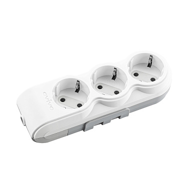 Корпус удлинителя 3 гнезда с/з Ovivo