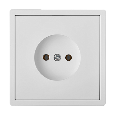 Розетка 1 СП 16А с з/шт Bylectrica Carre белый