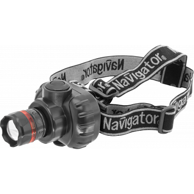 Фонарь налоб. 1LEDx1Вт 3 реж., фокус Navigator 94 950