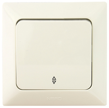 Выключатель 1 СП 10А проходной Ne-ad Aras крем